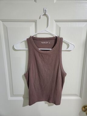 Abercrombie & Fitch Ribbed Tank Top - Mauve